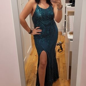 Alamour Zerlina Emerald green dress medium large